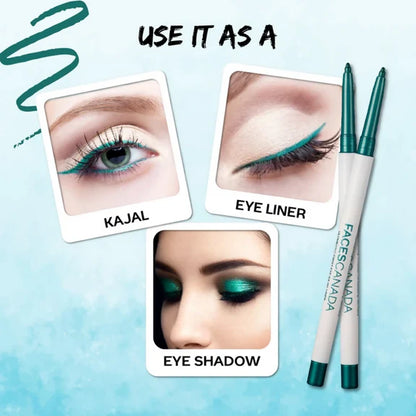 Faces Canada Ultime Pro Twist Eye Kajal Liner - Green 06 - 0.35 gm
