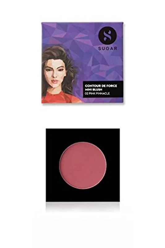 Sugar Cosmetics Contour De Force Mini Blush - 02 Pink Pinnacle - 4 g