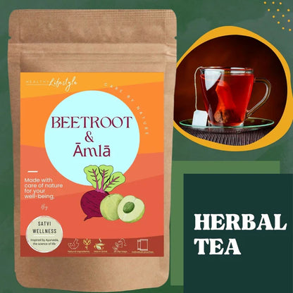 Satvi Wellness Beetroot Amla Tea Bags - 20 Tea bags