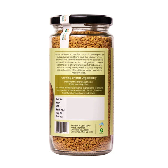 Bharat Vedica Organic Fenugreek Seeds - Methi Dana - 300 gm