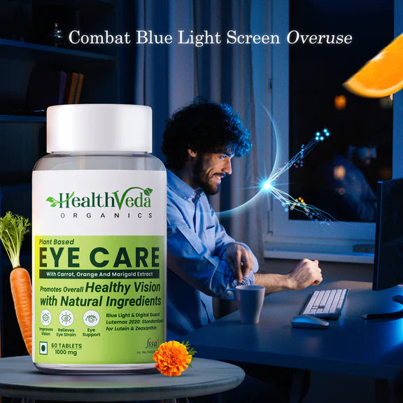 Health Veda Organics Plant Based Eye Care Supplements Tablets - 60 tabs