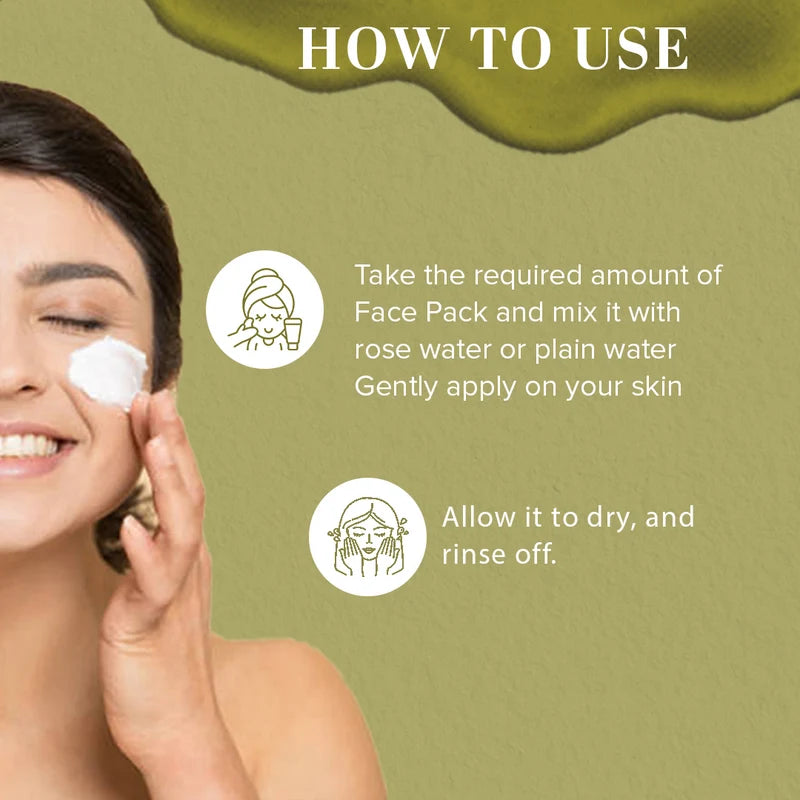 Khadi Natural Gold Thermo Herb Face Pack - 100 gm