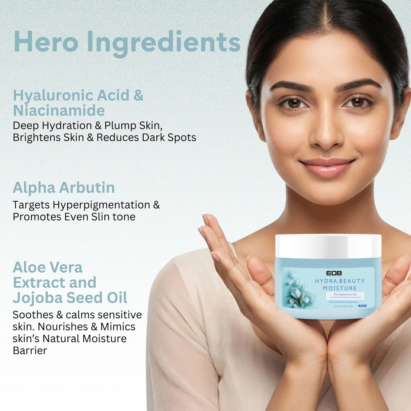 EOB Hydra Beauty Moisture 3% Hyaluronic Acid - 50 gm