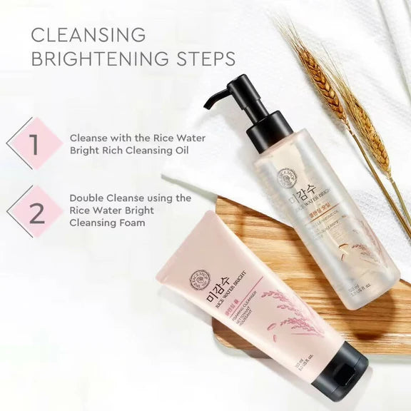 The Face Shop Rice Water Bright Light Cleansing Oil - Korean Skincare - 150 ml