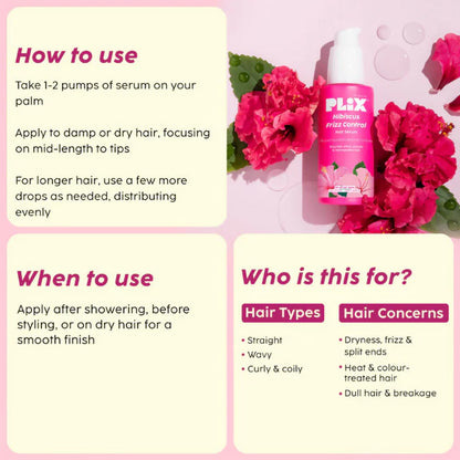 PLIX The Plant Fix Hibiscus Frizz Control Serum - 50 ml