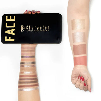 Character Blush-Highlighter-Eyeshadow Palette - C-A303 - 56.8 gm