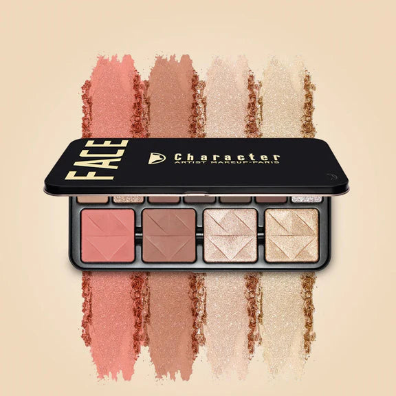 Character Blush-Highlighter-Eyeshadow Palette - C-A303 - 56.8 gm
