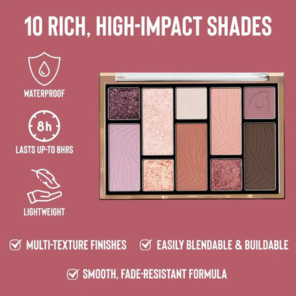 Character 10 Color Eyeshadow Palette - Cep001 - 15 gm