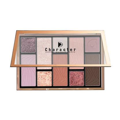 Character 10 Color Eyeshadow Palette - Cep001 - 15 gm