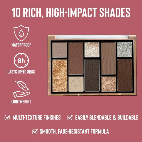 Character 10 Color Eyeshadow Palette - Cep002 - 15 gm