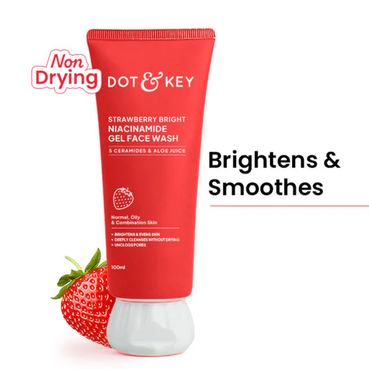 Dot & Key Strawberry Bright Niacinamide Gel Face Wash - 100 ml