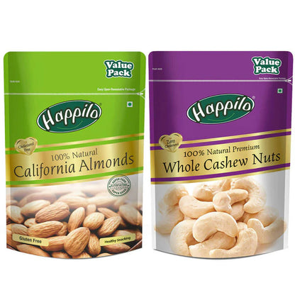 Happilo Premium Dry Fruit Combo (Almond & Cashews) - Combo
