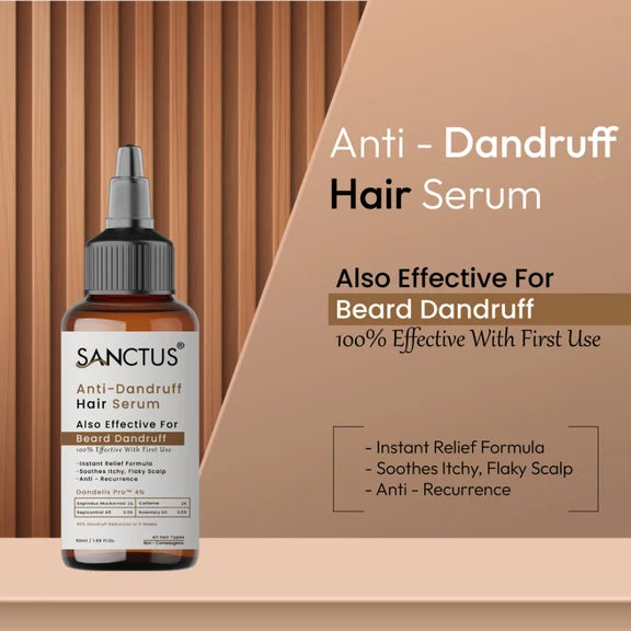SANCTUS 4% Dandelix Pro Anti-Dandruff Hair Serum For Scalp - 50 ml