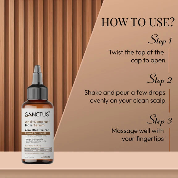 SANCTUS 4% Dandelix Pro Anti-Dandruff Hair Serum For Scalp - 50 ml