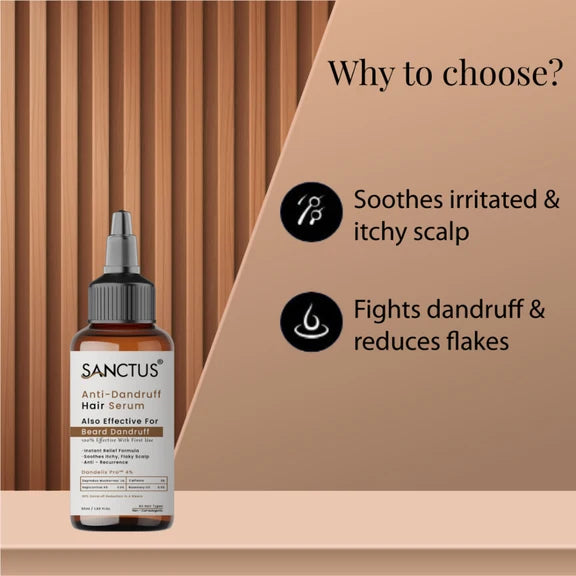 SANCTUS 4% Dandelix Pro Anti-Dandruff Hair Serum For Scalp - 50 ml