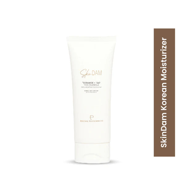 Personal Touch Skincare SkinDam Korean Moisturizer With Ceramide 3, Oat, Calendula & Centella For Dry Skin - 50 ml