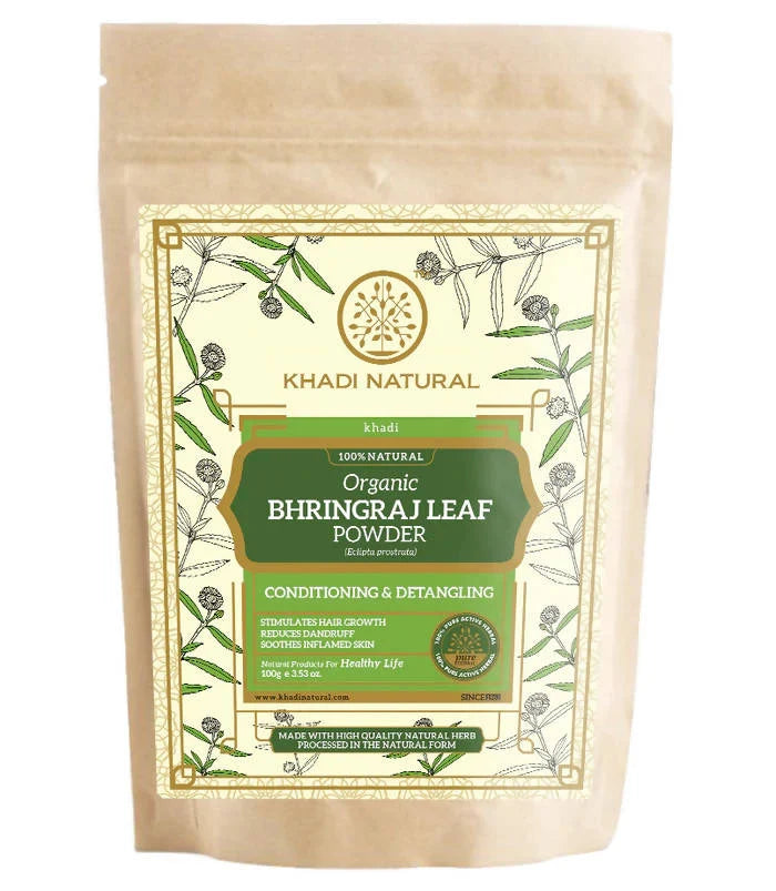 Khadi Natural Bhringraj Leaf Powder - 100 gm