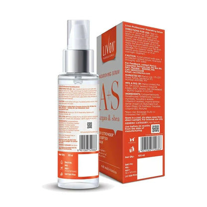 Livon Professional Nourishing Serum With Argan, Shea & Multivitamins - 100 ml