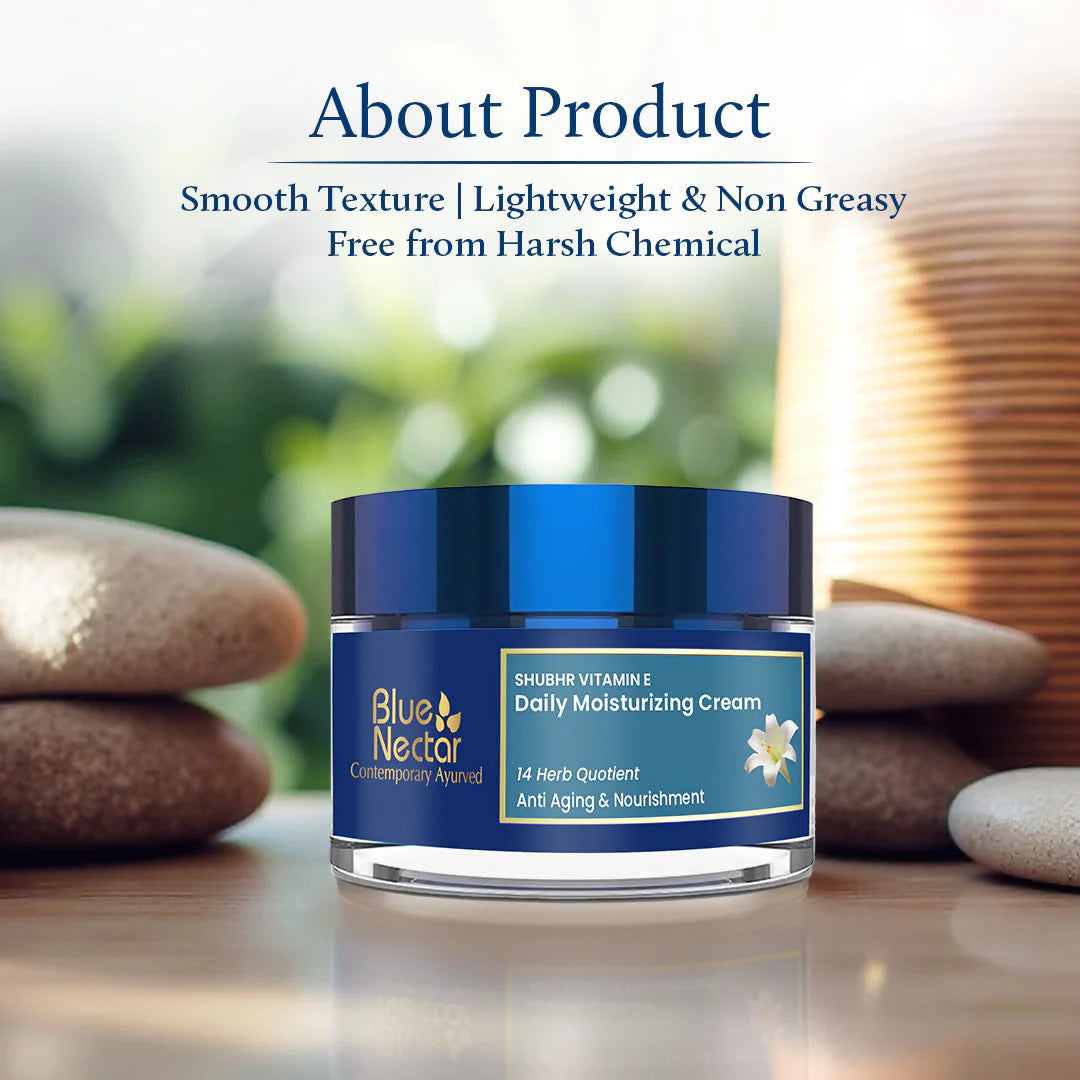 Blue Nectar Vitamin E Cream For Anti-Aging & Nourishment - 50 gm
