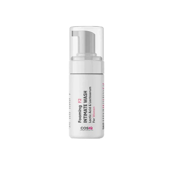 Cos-IQ Foaming F2 Intimate Wash For Women, Hygiene Wash with Lactic Acid & Lactoserum - 100 ml