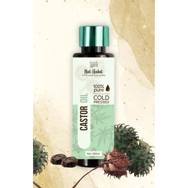 Nat Habit 100% Pure Cold Pressed Castor (Arandi) Oil - 200 ml