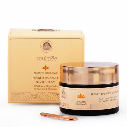 Soultree Advanced Kumkumadi Refined Radiance Night Cream - 50 gm