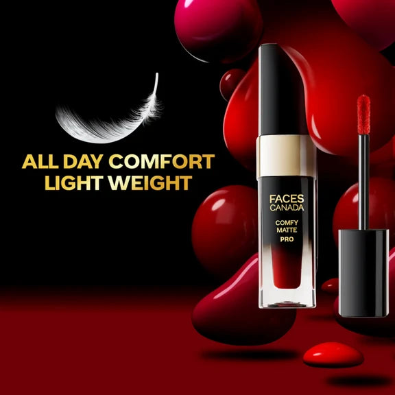 Faces Canada Comfy Matte Pro Liquid Lipstick - Revival Maroon 14 - 5.5 ml