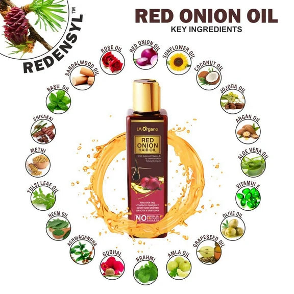 LA Organo Red Onion Hair Oil - 200 ml