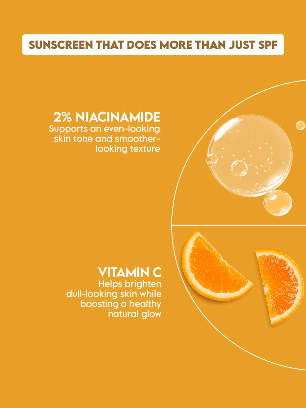 Vitamin C Daily Glow Sunscreen Gel SPF 50 PA++++ UVA/UVB With 2% Niacinamide