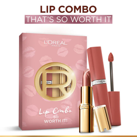 L'Oreal Paris Lip Combo That'S So Worth It - Infallible Matte Resistance & Color Riche Satin - kit