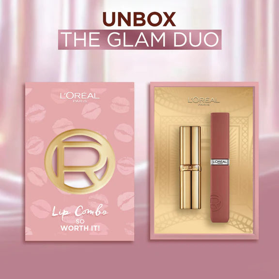 L'Oreal Paris Lip Combo That'S So Worth It - Infallible Matte Resistance & Color Riche Satin - kit