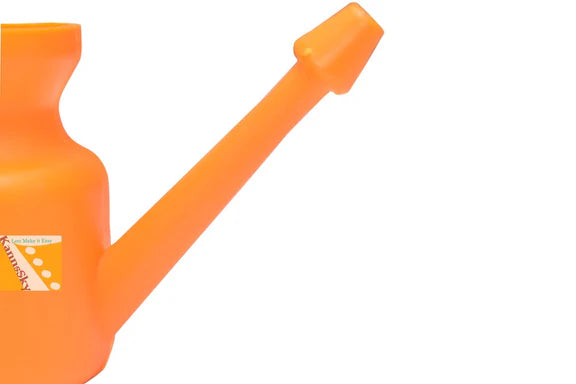 Kannssky Plastic Jala Neti Pot for Nasal Wash - 500 ml - Orange