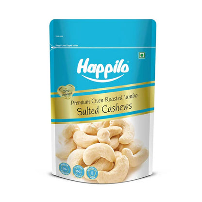 Happilo Premium Roasted and Salted Cashews/Kaju - 200 gm