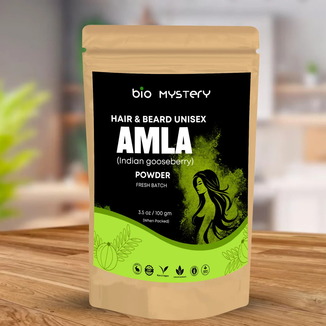 Amla Powder | Indian Gooseberry for Hair Growth – 100g | Natural Scalp Cleanser, Strengthens Roots & Promotes Hair Volume