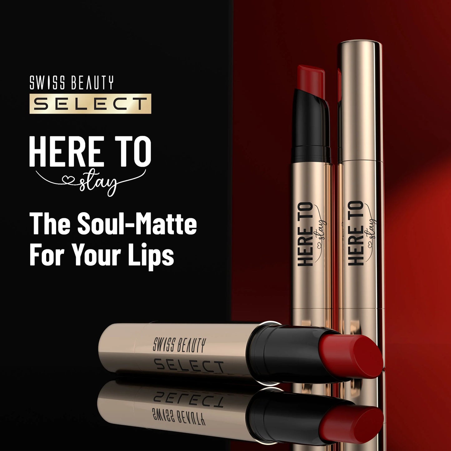 Swiss Beauty Select Here To Stay Lip Crayon Velvety-Matte Finish , 12-Hour Stay - 1 Cool Caramel - 2.5 gm