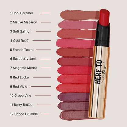 Swiss Beauty Select Here To Stay Lip Crayon Velvety-Matte Finish , 12-Hour Stay - 1 Cool Caramel - 2.5 gm