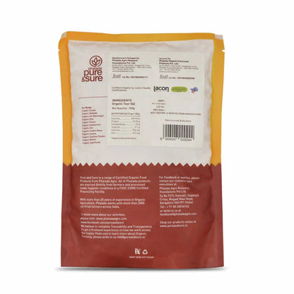 Pure & Sure Toor Dal Traditional Organic Pulses - 500 gm