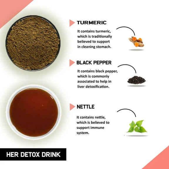 Just Vedic Her Detox Drink Mix - 200 gm