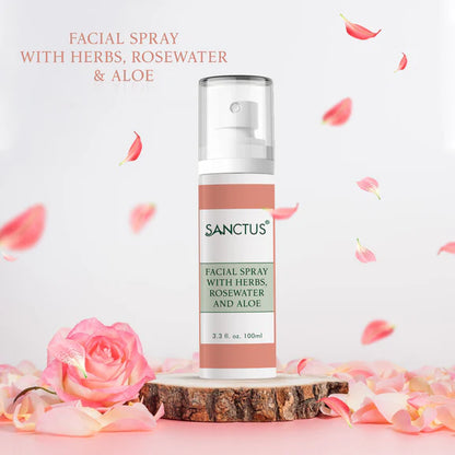 SANCTUS Facial Spray with Herbs & Rose Water - 100 ml