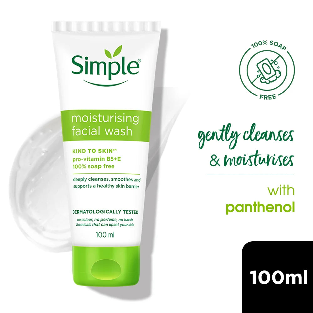 Simple Moisturising Facial Wash, 100ml