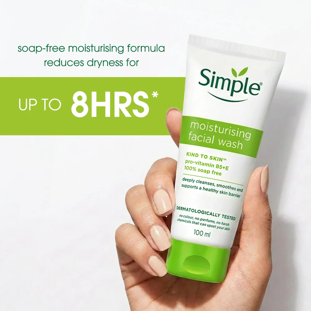 Simple Moisturising Facial Wash, 100ml