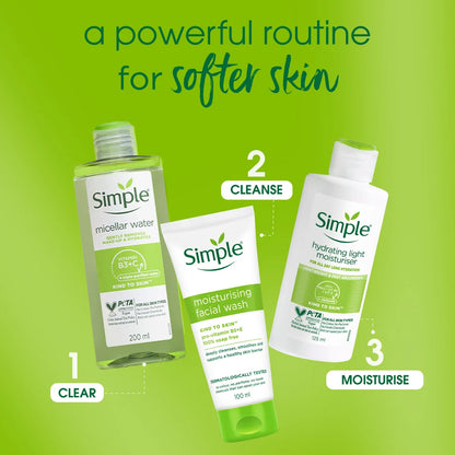 Simple Moisturising Facial Wash, 100ml