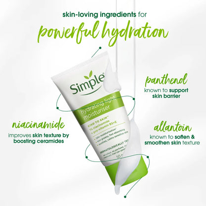 Simple Hydrating Light Moisturiser, 50ml