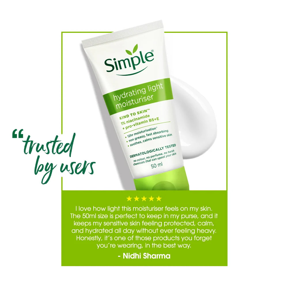 Simple Hydrating Light Moisturiser, 50ml