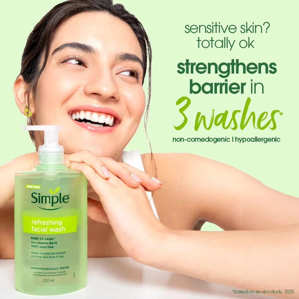 Simple Kind to Skin Refreshing Facial Wash, 250ml