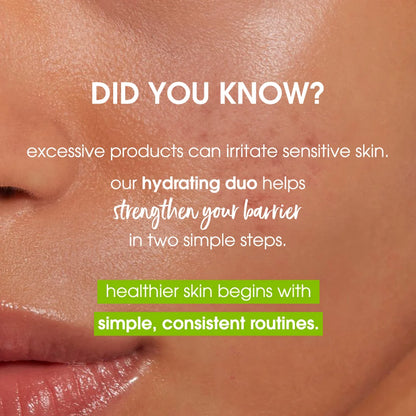 Simple Travel Kit Hydrating Duo, Refreshing Facial Wash 50ml and Hydrating Light Moisturiser 50ml