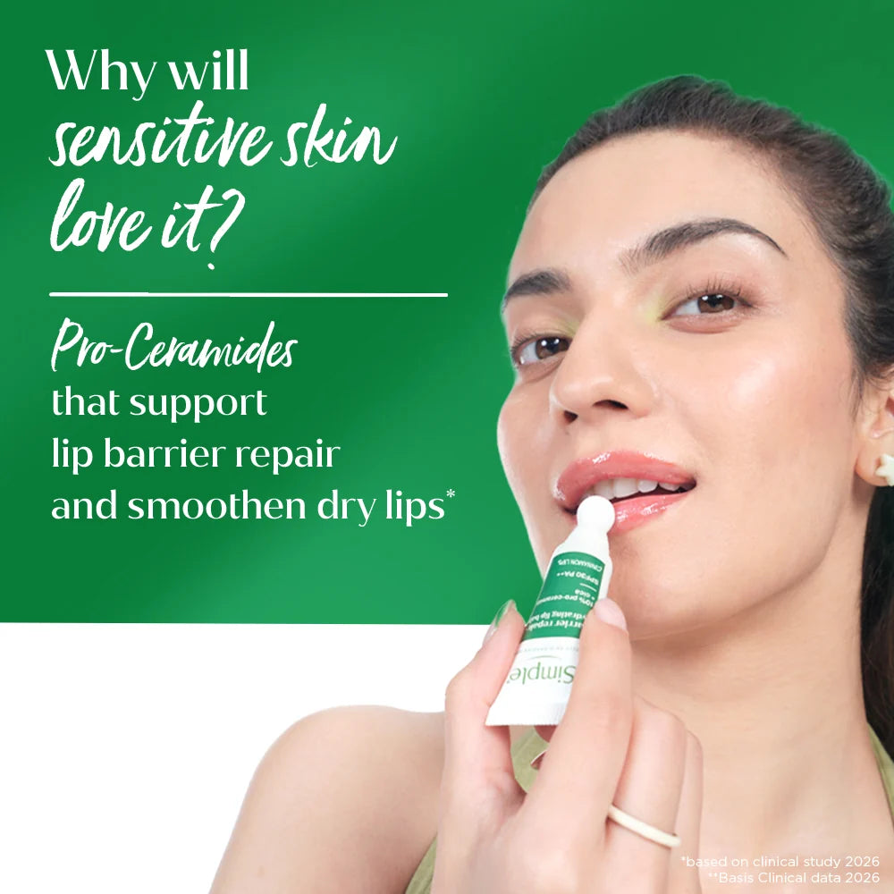 Simple Repair+ Active Barrier Care Lip Balm – Bare, 10g