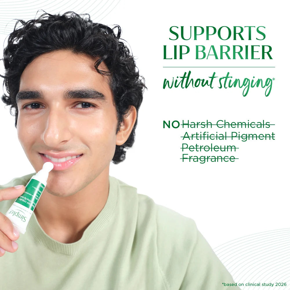 Simple Repair+ Active Barrier Care Lip Balm – Bare, 10g