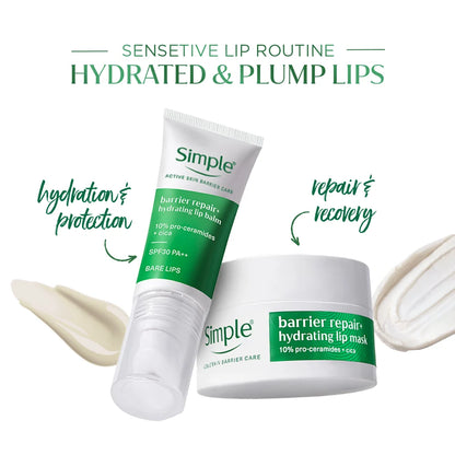 Simple Repair+ Active Barrier Care Lip Balm – Bare, 10g