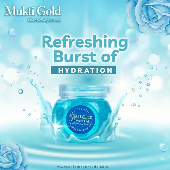 Axiom Mukti Gold Aloevera Blue Gel - 125 gm